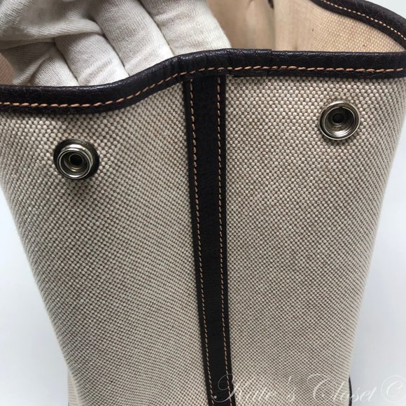 HERMES Garden Party Canvas Beige - Picture 8 of 16